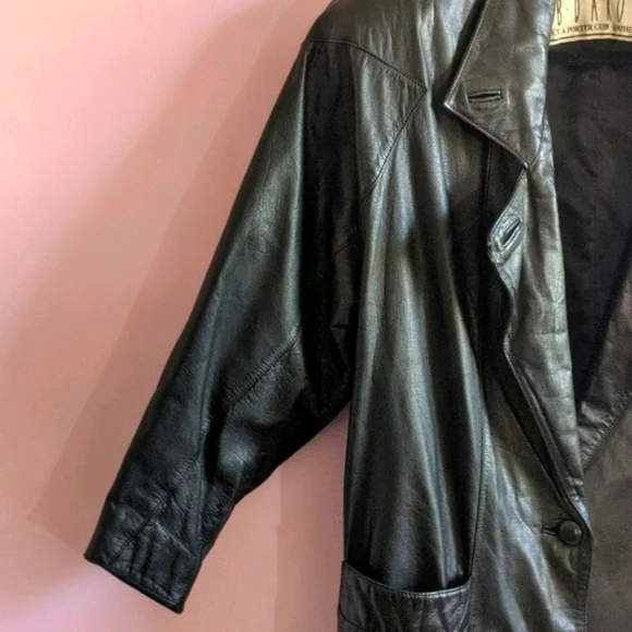 80s Vibe BB Dakota Leather Long Coat SM